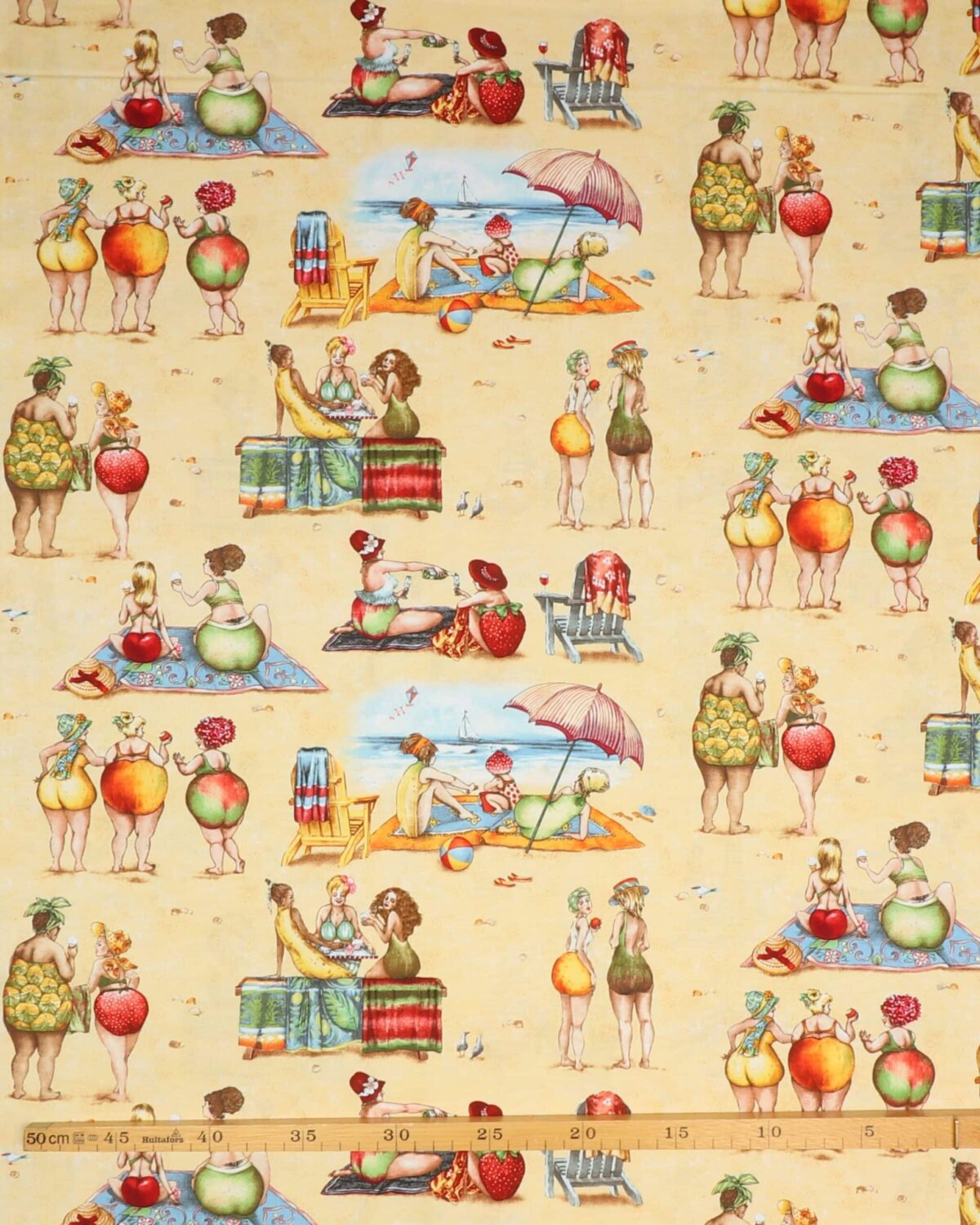 Fruit ladies ved stranden - Patchwork - Billede 3