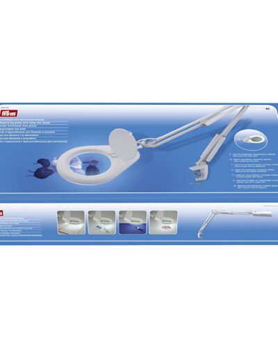 Prym lampe med lup og klemme, ø 120 mm