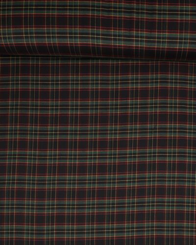 Klantern, mørkeblå og grøn - Viskose/polyester/elastan