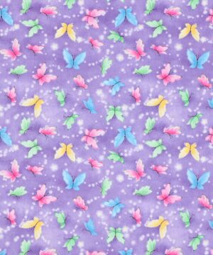 Fairy garden, sommerfugle på lilla - Patchwork - Studioe fabrics