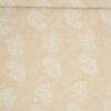 Beige m. hvidt mønster og lidt struktur i stoffet - Bomuld/polyester