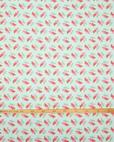 Fairy garden, svampe på mintgrøn - Patchwork 7 Fairy garden, svampe på mintgrøn - Patchwork