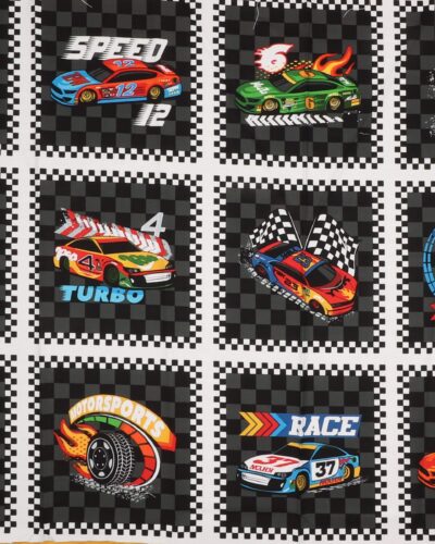 Turbo speed, 15 racerbiler - Patchwork rapport