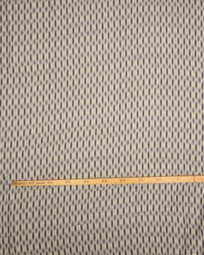 Blå og mørk creme mønster - Viskose/polyester 7 Blå og mørk creme mønster - Viskose/polyester