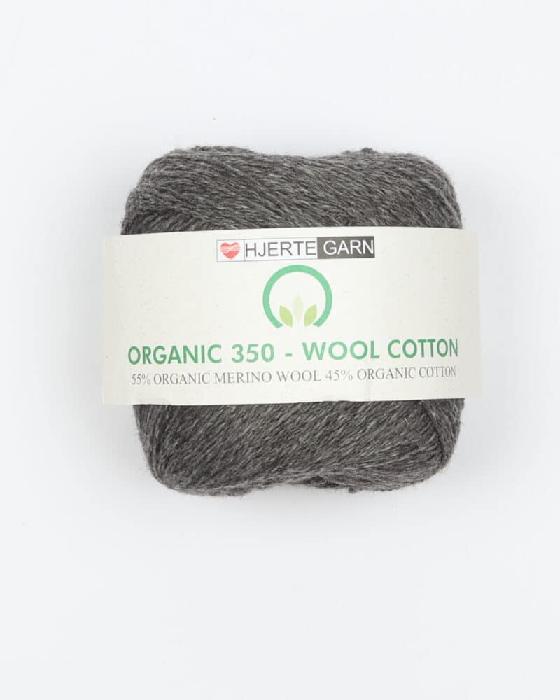 Organic 350 - wool cotton fra Hjertegarn i mange farver - Gots Certificeret - Hjertegarn