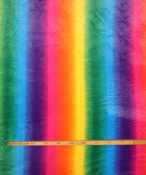 Regnbuefarvet - Microfleece - Info mangler