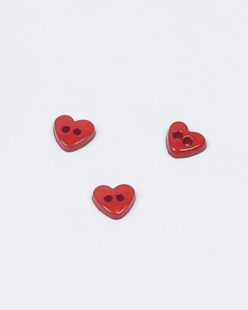 Rødt hjerte - 6 mm -