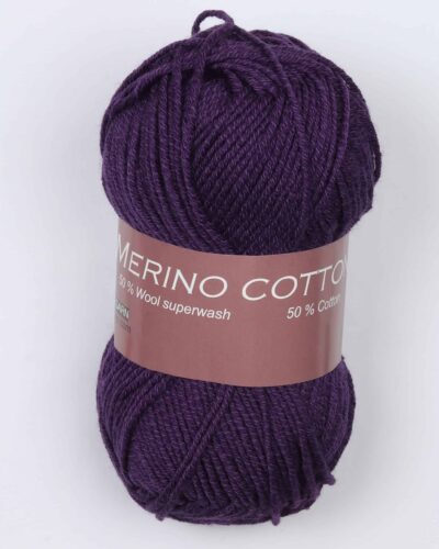 Merino cotton fra Hjertegarn i mange farver - 1800 lilla