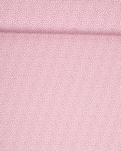 Mørk gammelrosa prik på rosa - Jersey