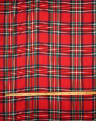 Klantern, rød - Polyester/viskose m. stræk