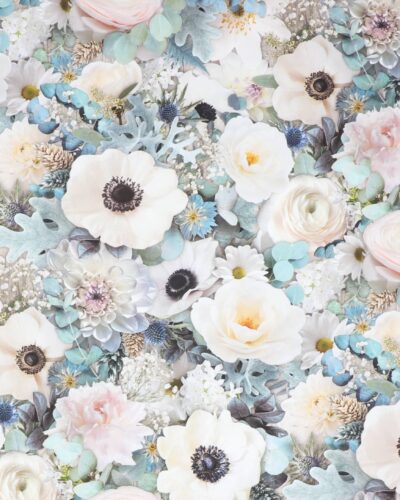 Farmhouse Blooms, blomster - Patchwork