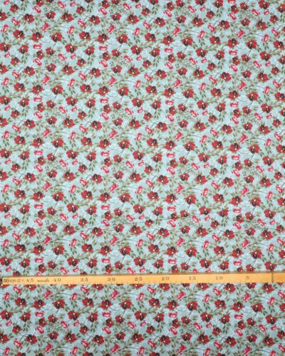 Maison des roses, røde blomster - Patchwork 7 Maison des roses, røde blomster - Patchwork