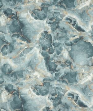Marmoreret mønster i gråblå farver - Patchwork - Northcott