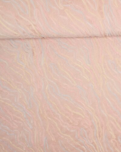 Lyserød fleece m. tyl