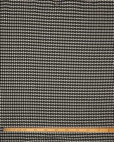 Sort/hvid mønster - Viskose/polyakryl/spandex 7 Sort/hvid mønster - Viskose/polyakryl/spandex