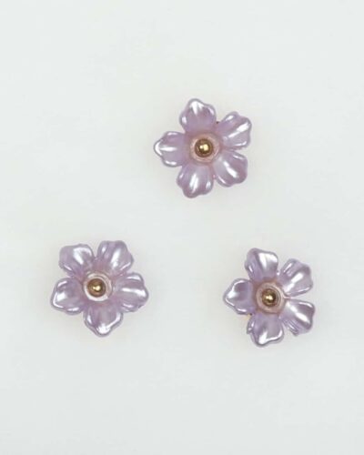 Blomst, lilla - 12 mm