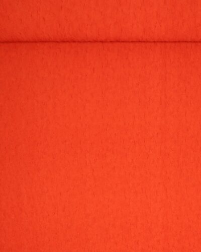 Orange m. mønster - Bomuld/polyester/spandex jersey