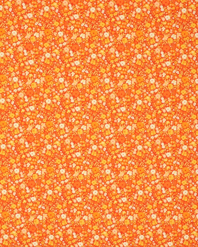 Småblomstret orange - Patchwork - Info mangler