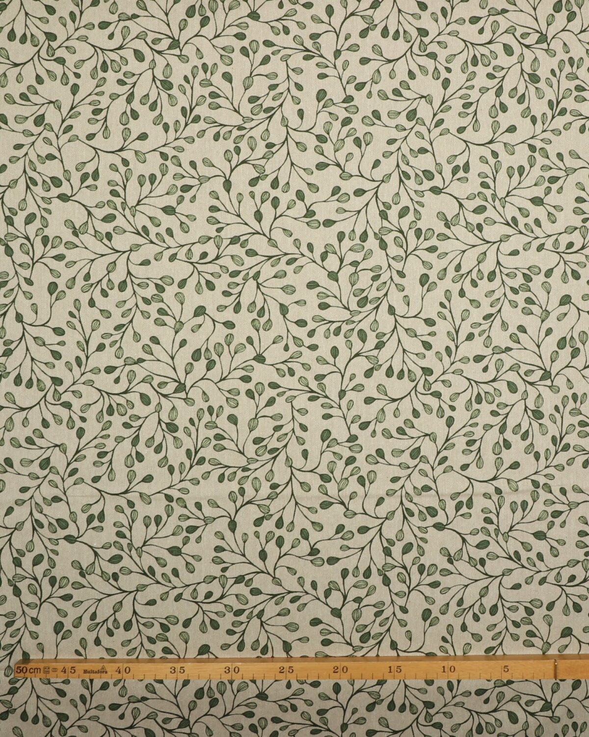 Grønt på naturfarvet - Boligtekstil - Billede 3