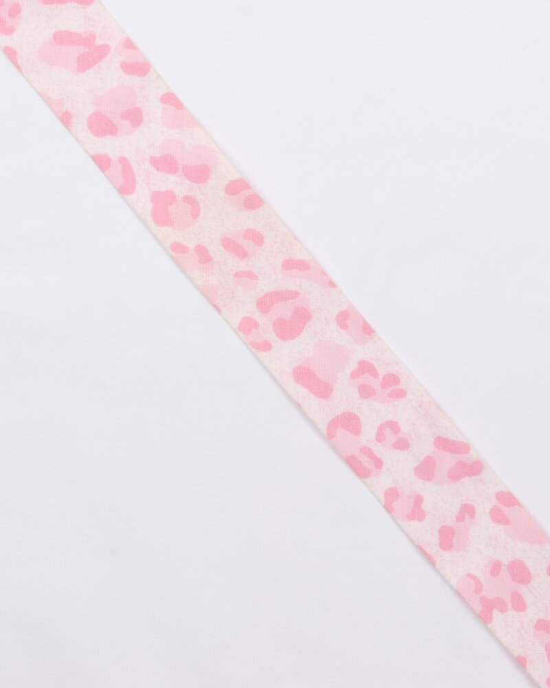 Mønster i rosa/lyserødt - 30 mm skråbånd -