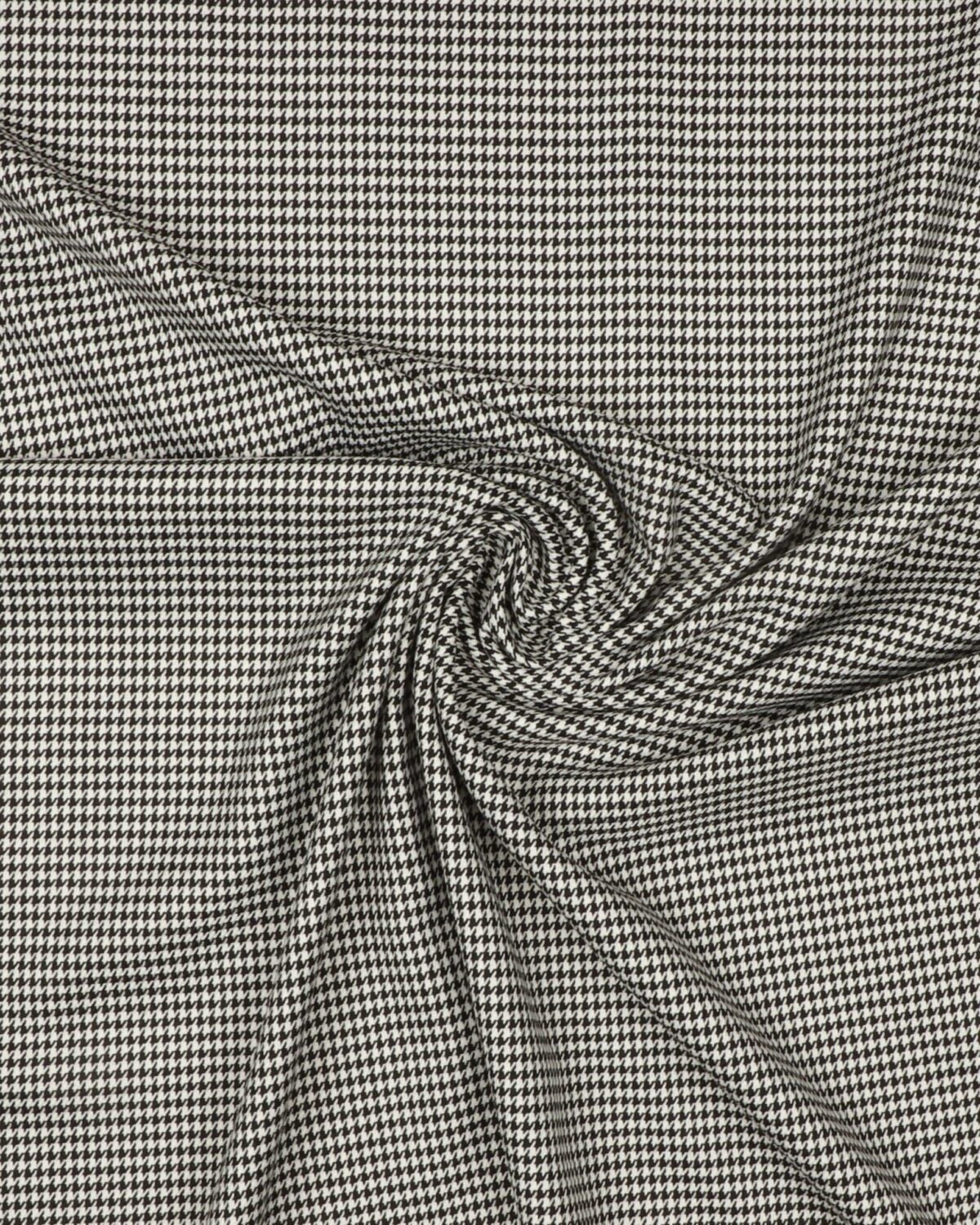 Sort/hvid hanefjed - Viskose/polyester/elastan - Billede 2