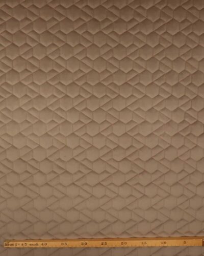 Lys brun - Quiltet møbelvelour