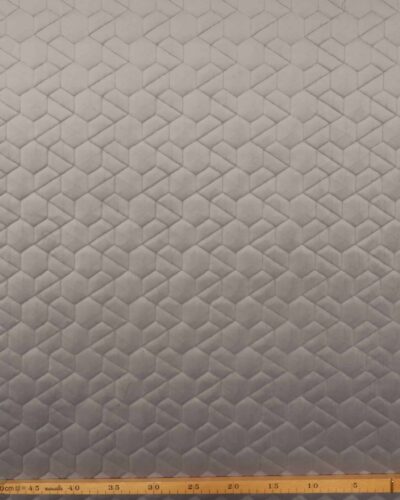 Lys grå - Quiltet møbelvelour 8 Lys grå - Quiltet møbelvelour