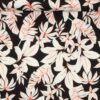 Sort m. store hvide blomster - Viskose Jersey