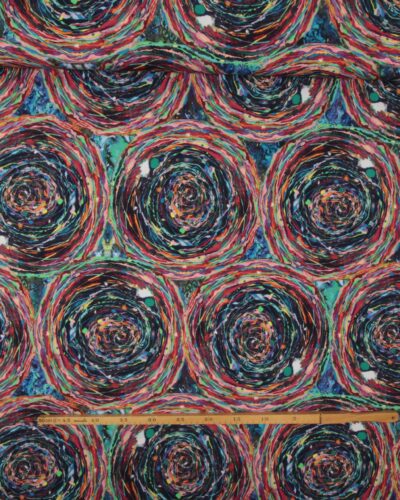 Multifarvet cirkelmønster - Jersey 9 Multifarvet cirkelmønster - Jersey