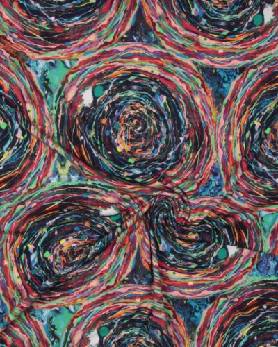 Multifarvet cirkelmønster - Jersey 8 Multifarvet cirkelmønster - Jersey