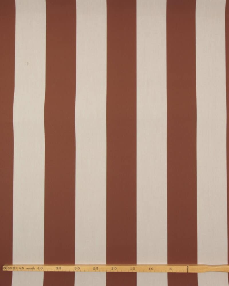 Brun/offwhite - Markisestof