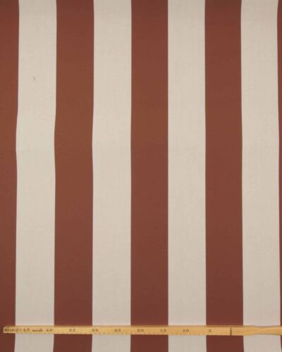 Brun/offwhite - Markisestof