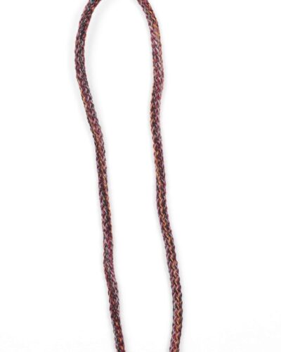 Bordeaux m. farvede tråde, 10 mm snøre