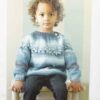 Børnesweater med rundt bærestykke, 2001 - str. 6 mdr. - 8 år