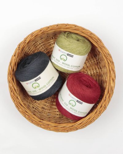 Organic 350 - wool cotton fra Hjertegarn i mange farver - Gots Certificeret