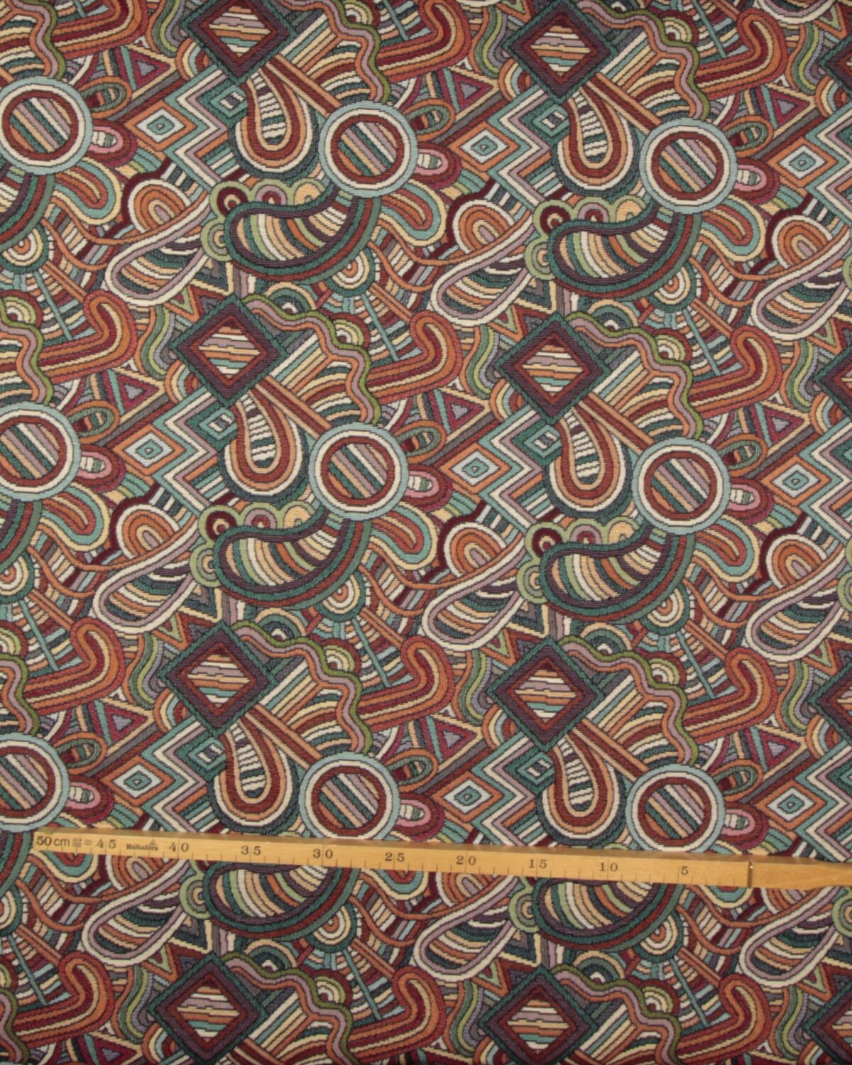 Multifarvede krumelurmønster - Gobelin - Billede 3