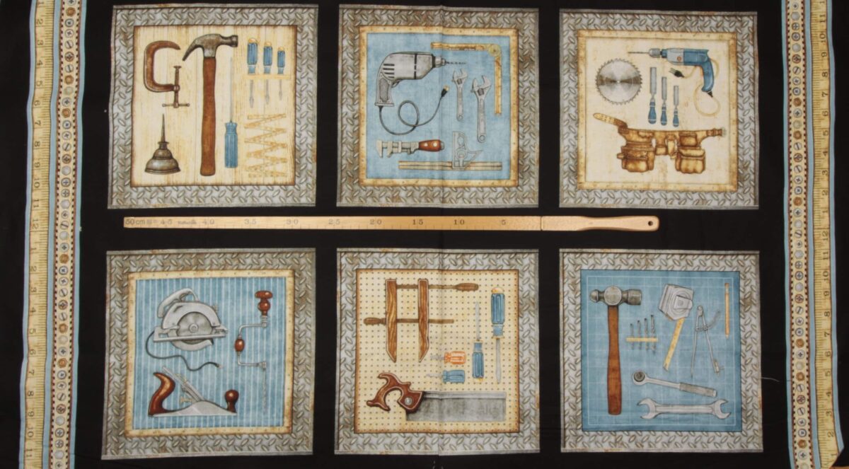Værktøj, 6 motiver - Patchwork rapport - Billede 3