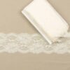 Elastisk blonde, creme - 90 mm