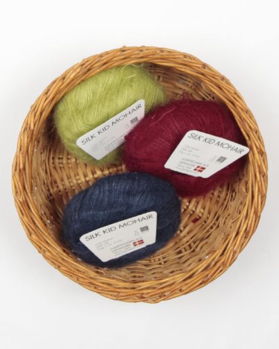 Silk Kid Mohair fra Hjertegarn i mange farver
