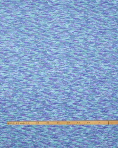 Turkis/lilla mønster - Badetøjsstof 7 Turkis/lilla mønster - Badetøjsstof