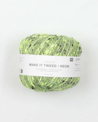 Make It Tweed, neon grøn, fra Rico Design