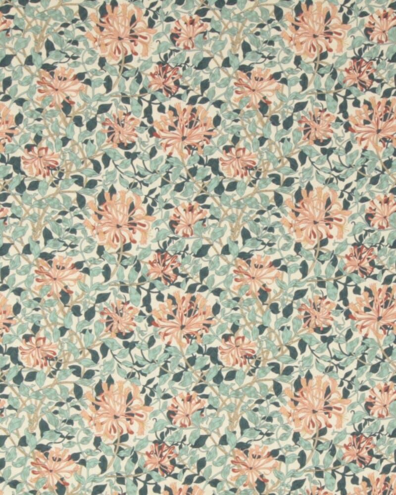 Honeysuckle, aqua - William Morris