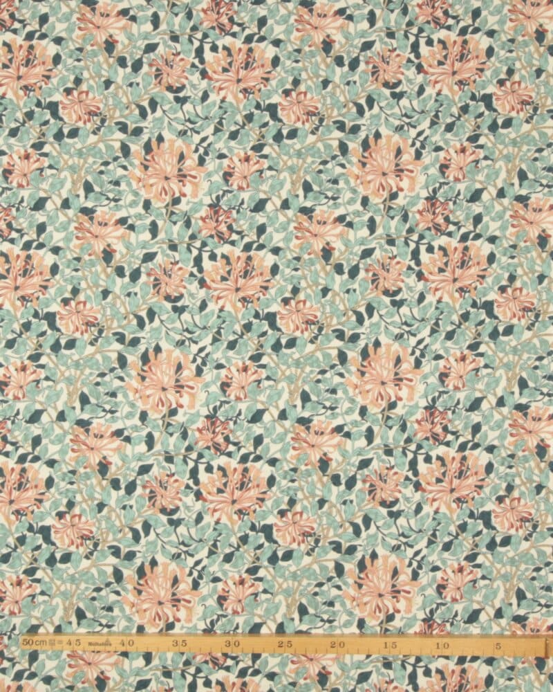 Honeysuckle, aqua - William Morris