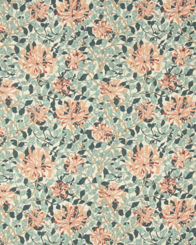 Honeysuckle, aqua - William Morris