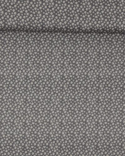 Små bellis på meleret grå bund - Patchwork