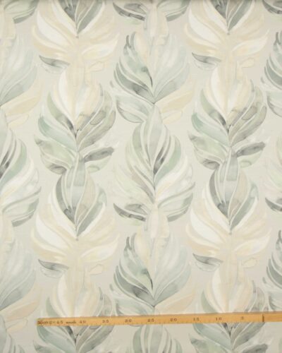 Bladmønster, mint/beige 9 Bladmønster, mint/beige
