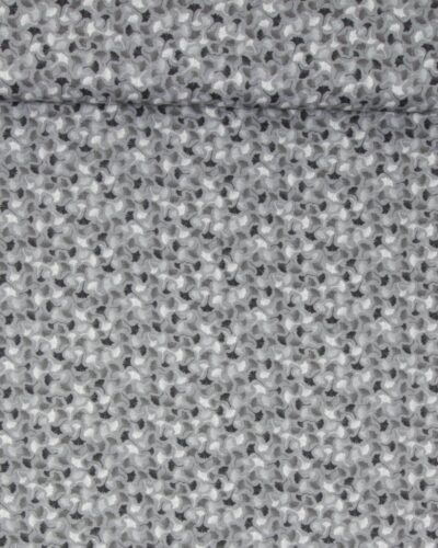 Biloba blade på grå bund - Patchwork