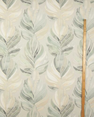 Bladmønster, mint/beige 8 Bladmønster, mint/beige