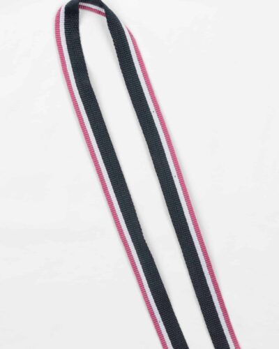 Trefarvet, pink/hvid/mørkeblå - Tittebånd