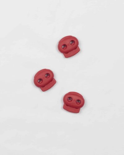 Mørkerød, 4,5 mm - snorestopper, dobbelt